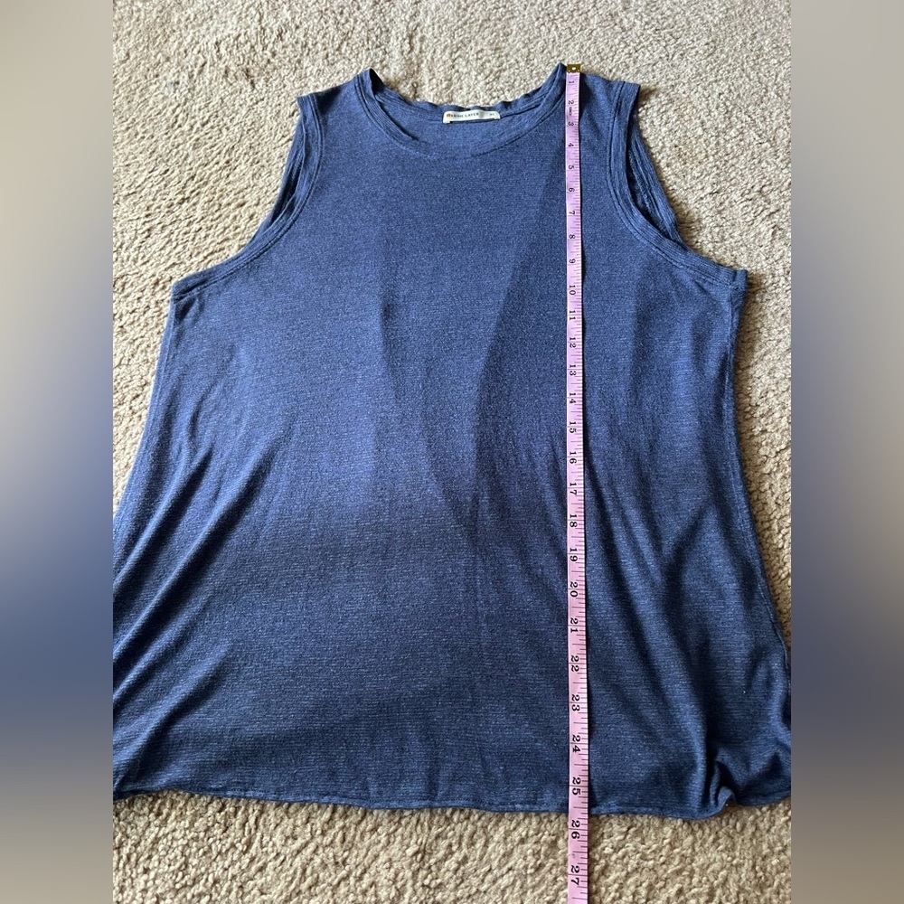 MARINE LAYER Women’s Open Tulip Back Tank Top Sleeveless in Navy Blue Soft Sz XL - Picture 8 of 8